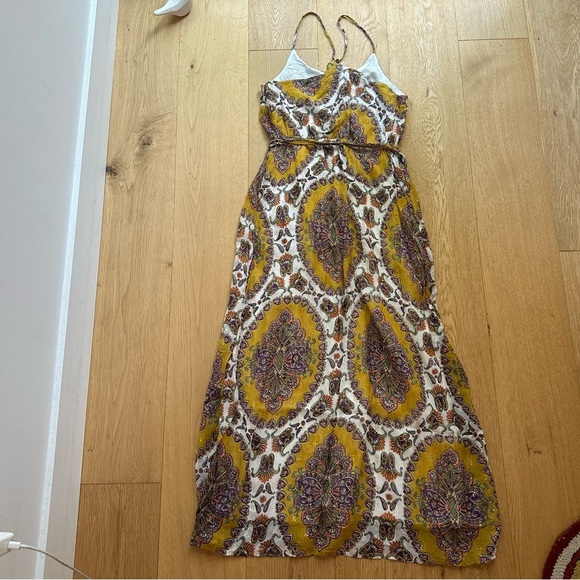 Anthropologie Akemi + Kin Medallion Maxi Dress yellow gold - S - Picture 6 of 15